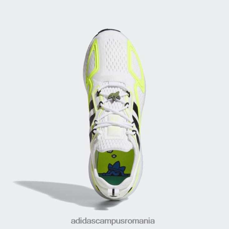 adidas campus romania pantofi albi zx 2k boost bărbați alb/galben/negru J266N23659