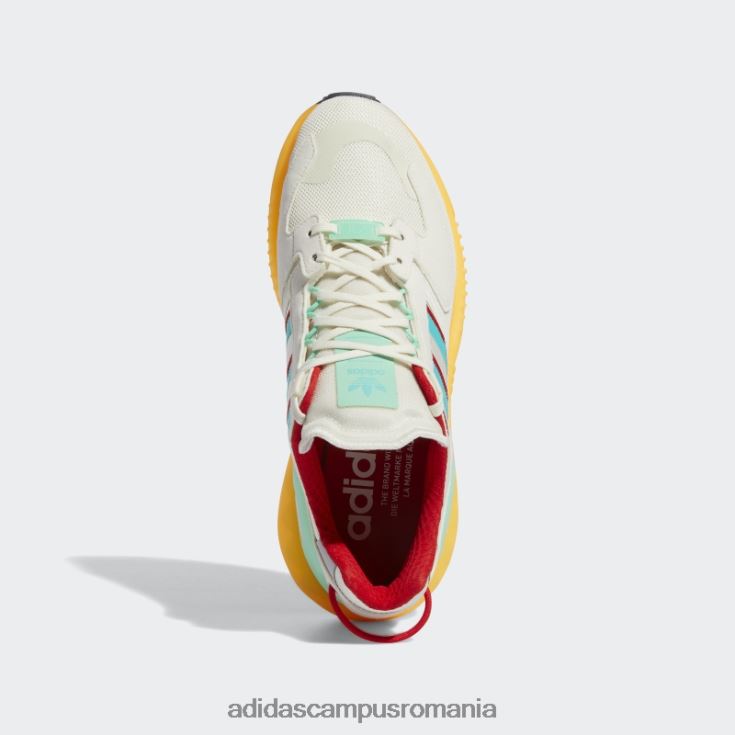 adidas campus romania pantofi albi zx 5k boost bărbați alb/papură de mentă/roșu J266N2695