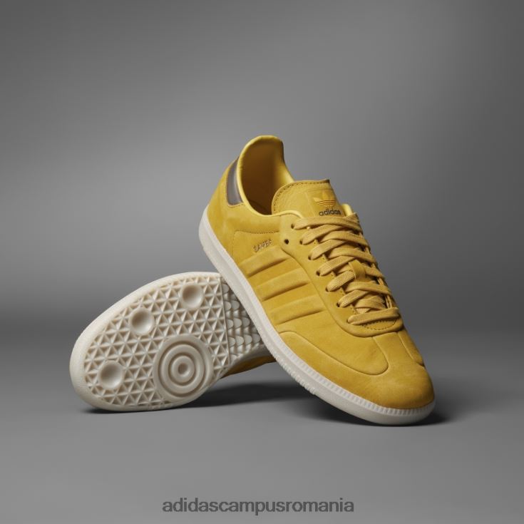 adidas campus romania pantofi de samba aurii bărbați aur/pământ/aluminiu J266N26251