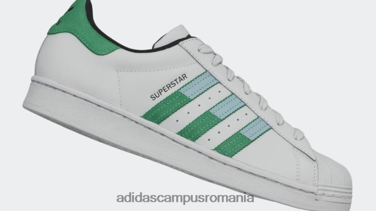 adidas campus romania pantofi de superstar albastru zori bărbați zori alb/verde/albastru J266N24129
