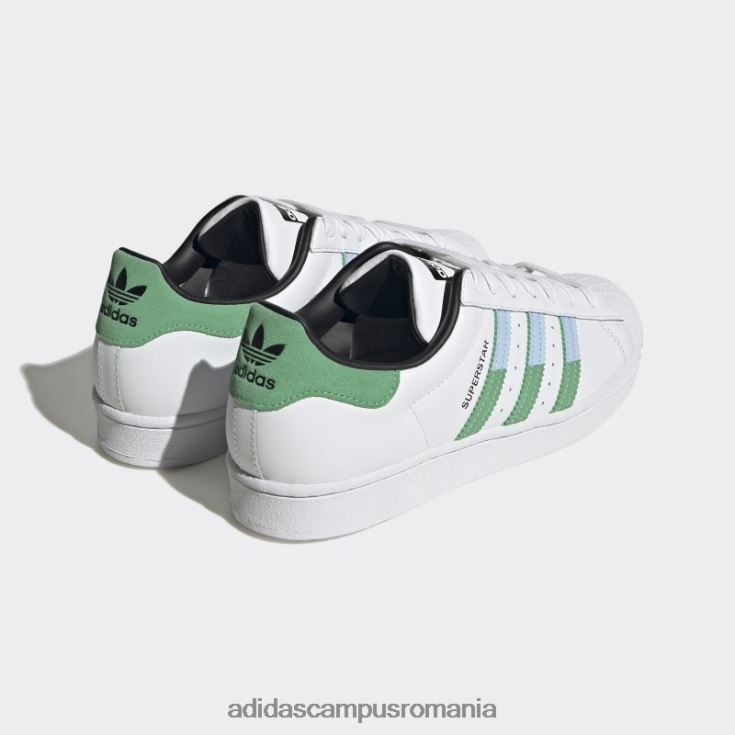 adidas campus romania pantofi de superstar albastru zori bărbați zori alb/verde/albastru J266N24129