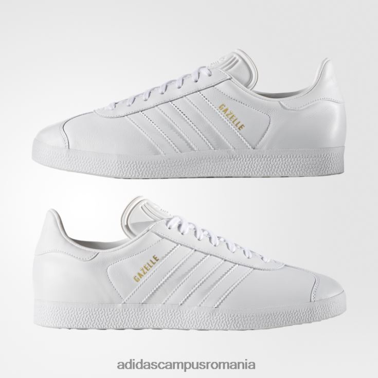 adidas campus romania pantofi gazelle aurii metalic bărbați alb/auriu metalic J266N23924