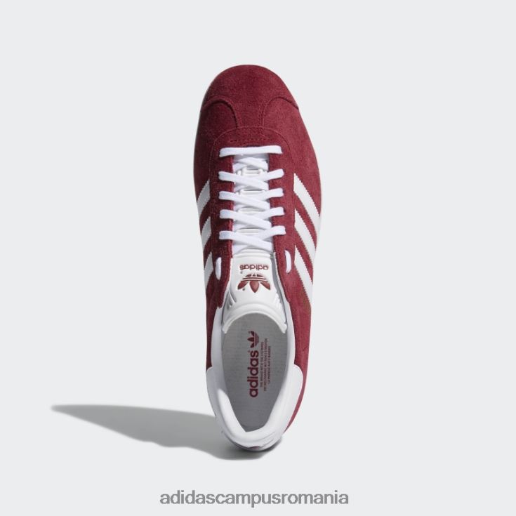 adidas campus romania pantofi gazelle visiniu adidas bărbați visiniu/alb/auriu metalic J266N23936