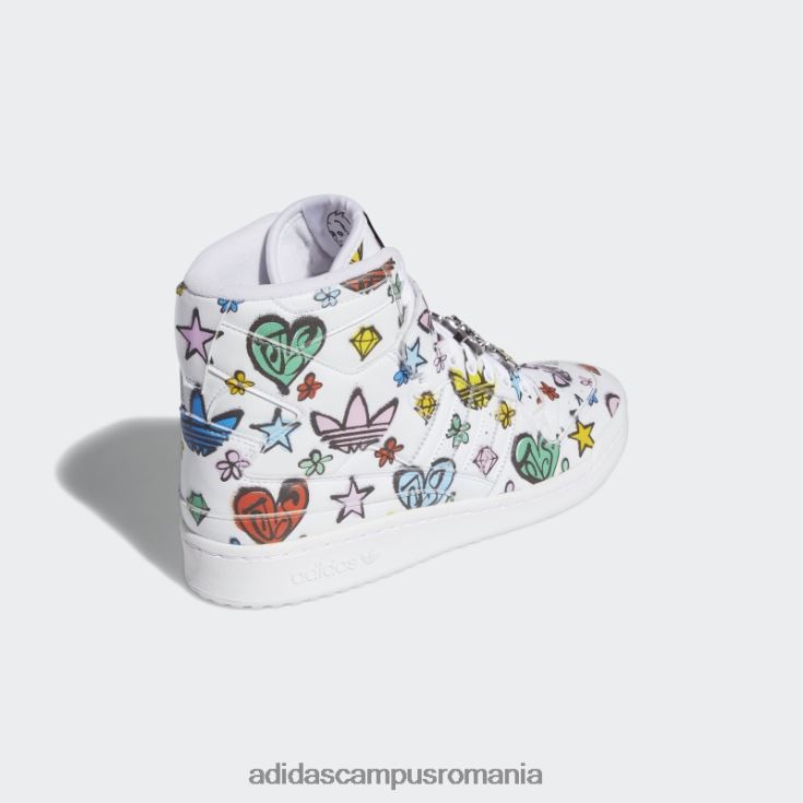 adidas campus romania pantofi jeremy scott forum 84 hi mono alb adidas bărbați alb negru J266N24650