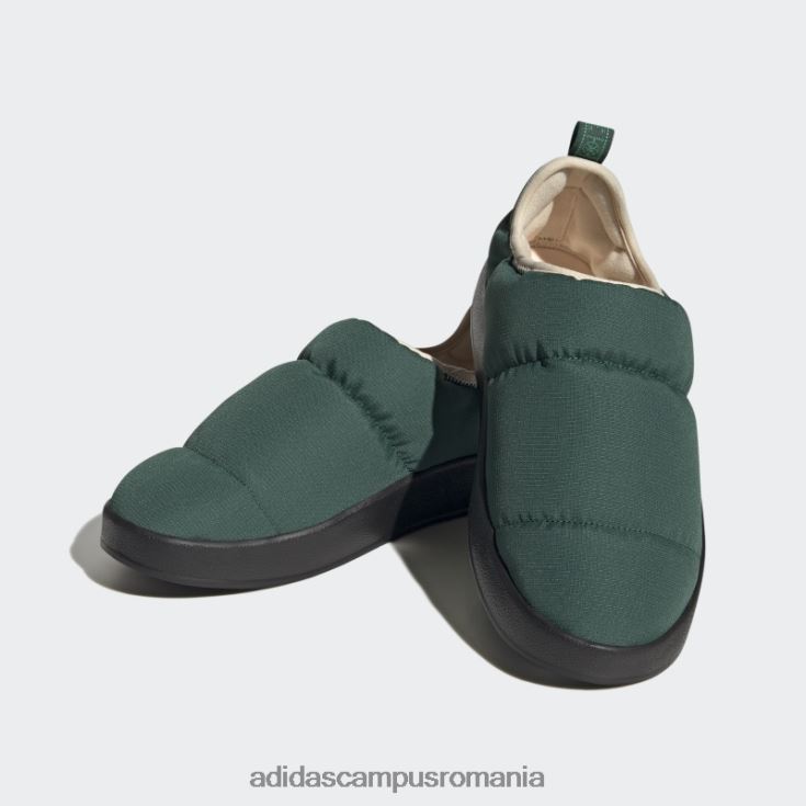 adidas campus romania pantofi puffylette verde închis adidas bărbați verde închis/negru/nisip J266N24101