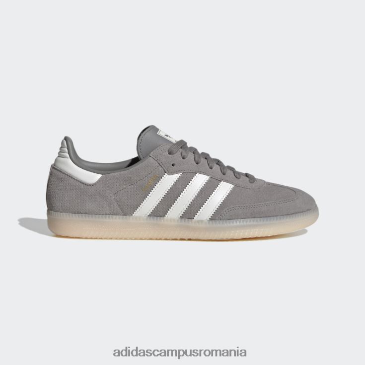 adidas campus romania pantofi samba og gri bărbați gri/alb/portocaliu J266N26260