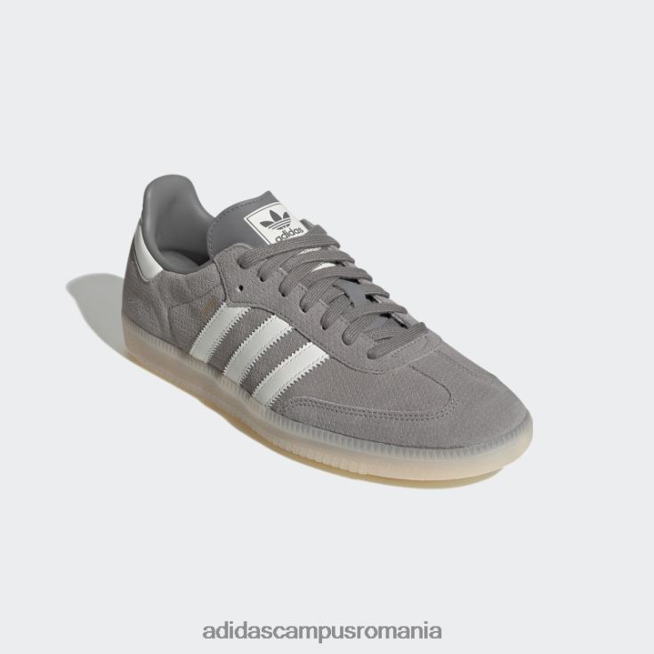 adidas campus romania pantofi samba og gri bărbați gri/alb/portocaliu J266N26260