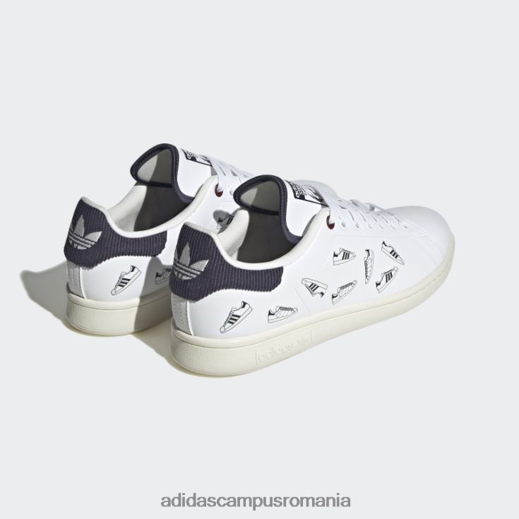 adidas campus romania pantofi stan smith bleumarin bărbați alb/marinier J266N24549