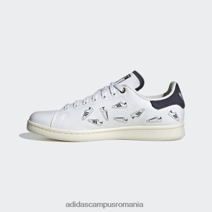 adidas campus romania pantofi stan smith bleumarin bărbați alb/marinier J266N24549