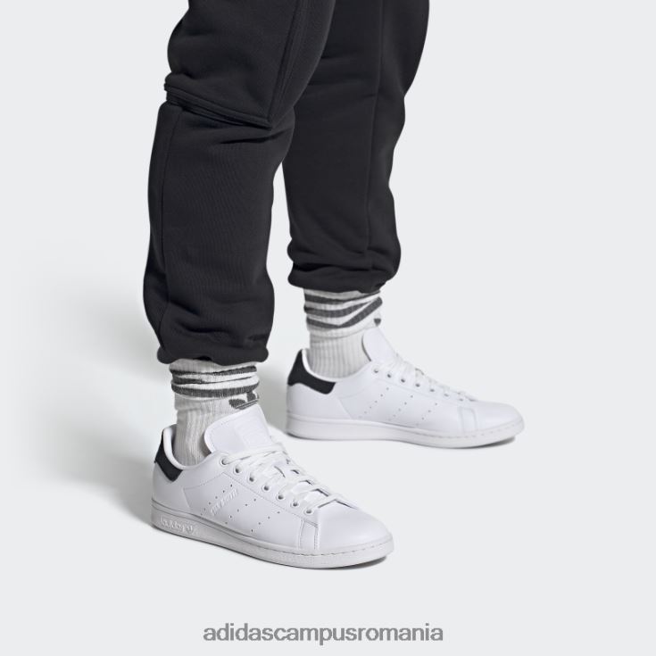 adidas campus romania pantofi stan smith fierbinți albi bărbați alb negru J266N21372