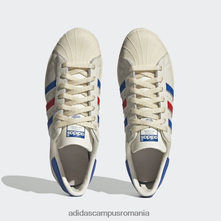 adidas campus romania pantofi superstar 82 albastru zori bărbați alb/albastru zori/rosu J266N24176