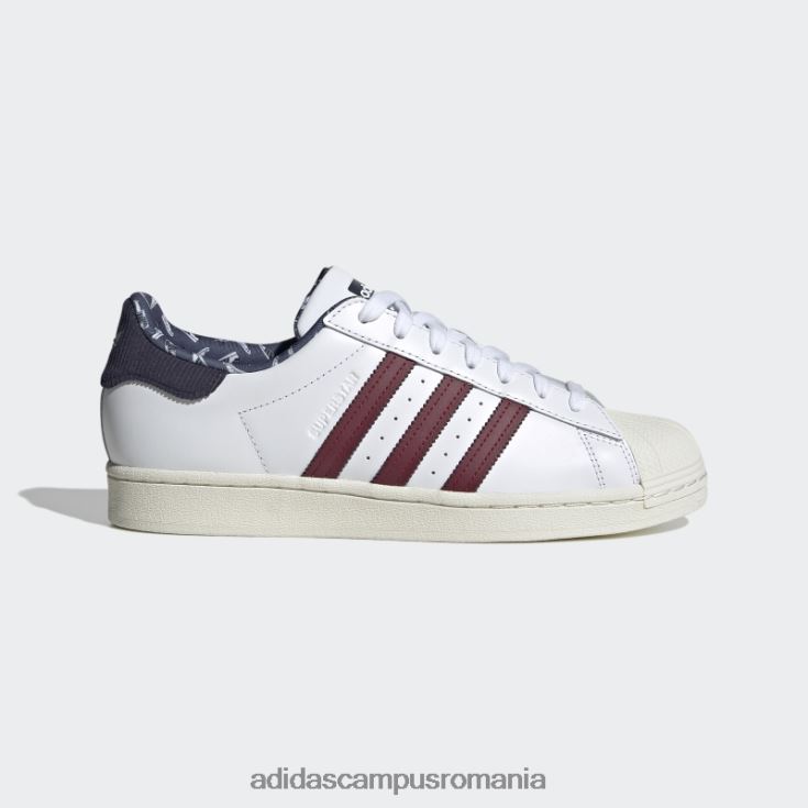 adidas campus romania pantofi superstar bleumarin bărbați alb/visiniu/marin J266N24552