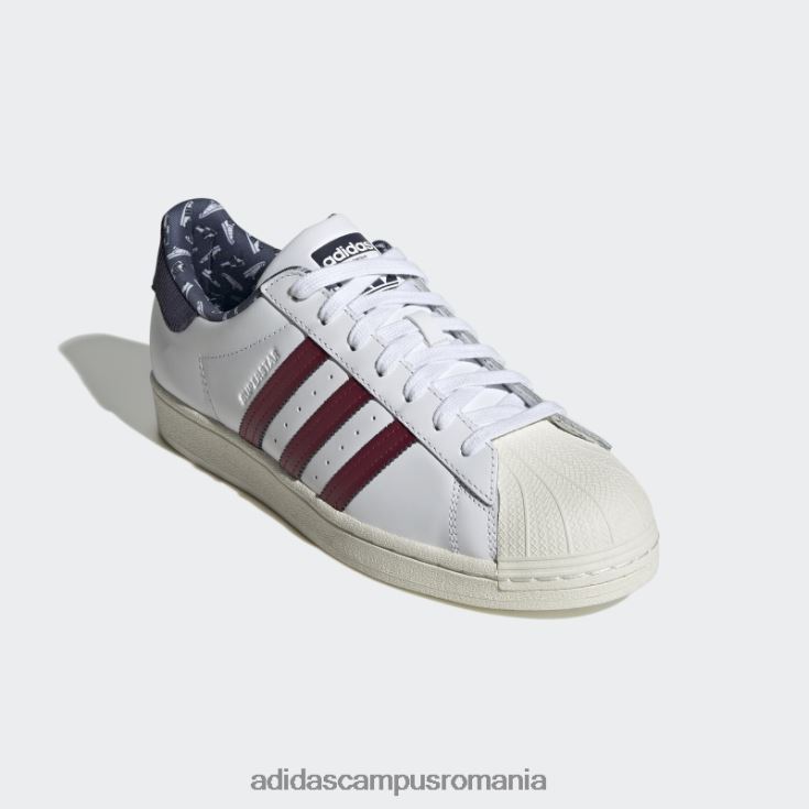 adidas campus romania pantofi superstar bleumarin bărbați alb/visiniu/marin J266N24552