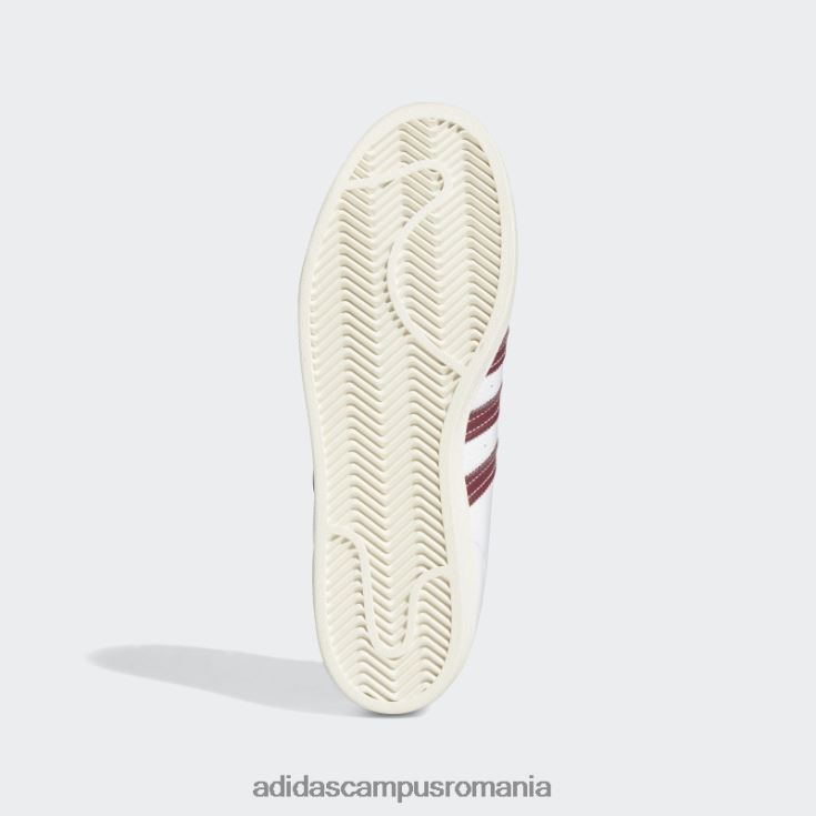 adidas campus romania pantofi superstar cu folie de aur bărbați folie albă/visiniu/aurie J266N24118