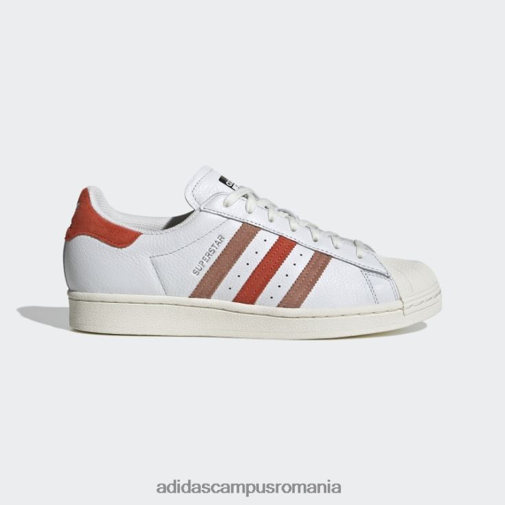 adidas campus romania pantofi superstar de lut bărbați alb/rosu/argila J266N23891