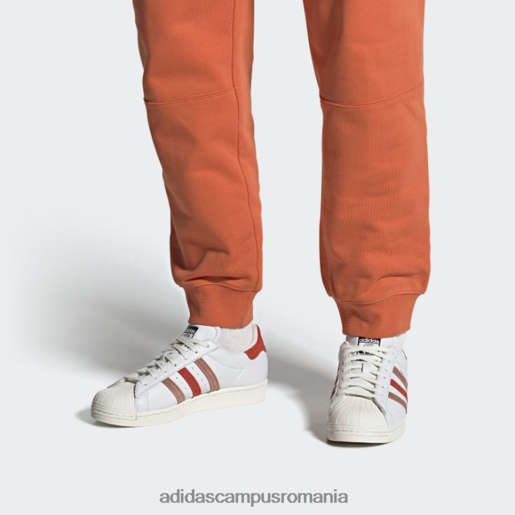 adidas campus romania pantofi superstar de lut bărbați alb/rosu/argila J266N23891