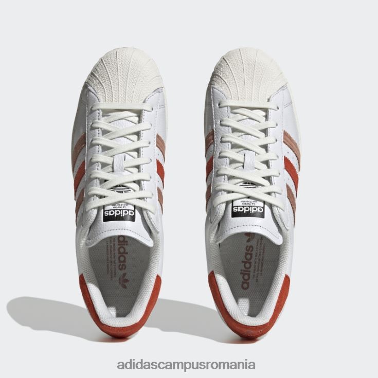 adidas campus romania pantofi superstar de lut bărbați alb/rosu/argila J266N23891