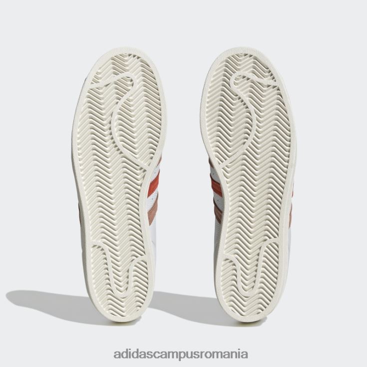 adidas campus romania pantofi superstar de lut bărbați alb/rosu/argila J266N23891