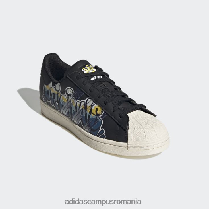 adidas campus romania pantofi superstar fierbinți negru/alb bărbați alb negru J266N2650