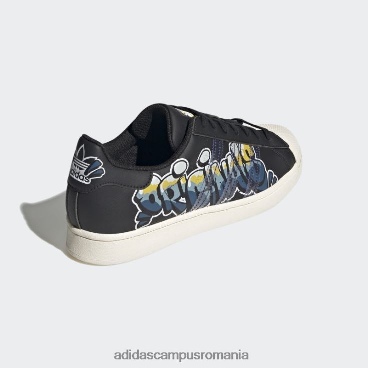 adidas campus romania pantofi superstar fierbinți negru/alb bărbați alb negru J266N2650
