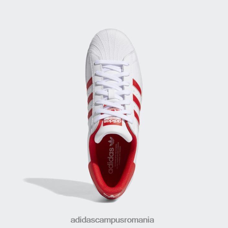 adidas campus romania pantofi superstar moda roșie bărbați alb roșu J266N2525