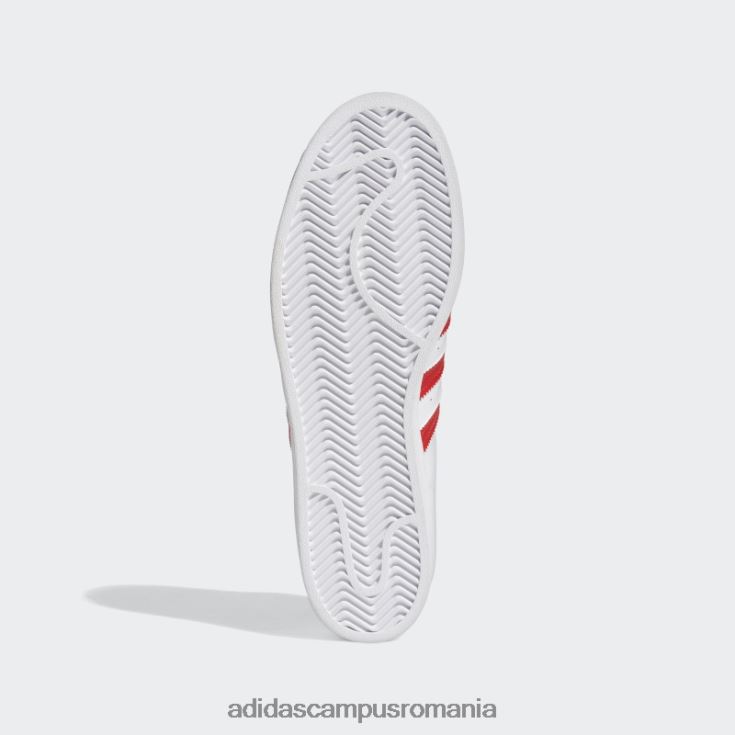 adidas campus romania pantofi superstar moda roșie bărbați alb roșu J266N2525