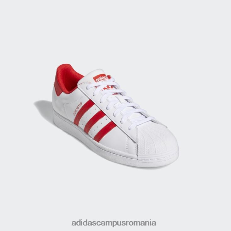 adidas campus romania pantofi superstar moda roșie bărbați alb roșu J266N2525