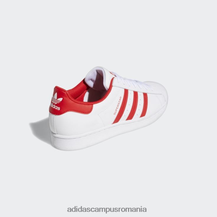 adidas campus romania pantofi superstar moda roșie bărbați alb roșu J266N2525