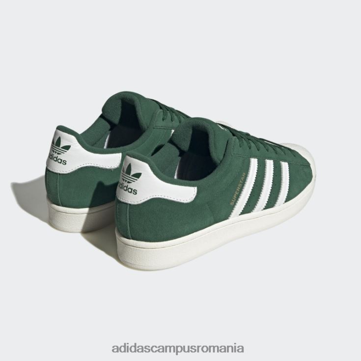 adidas campus romania pantofi superstar verzi eleganti bărbați verde/alb/auriu metalic J266N24066