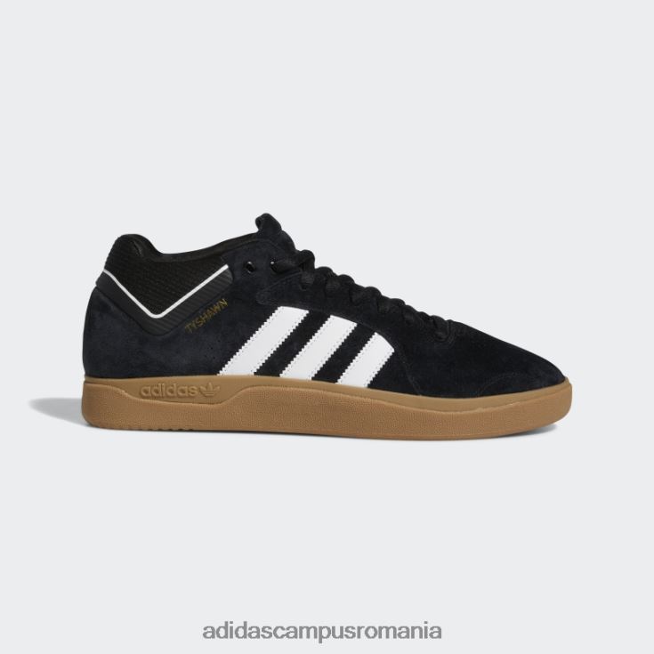 adidas campus romania pantofi tyshawn negri bărbați negru/alb/auriu metalic J266N25948