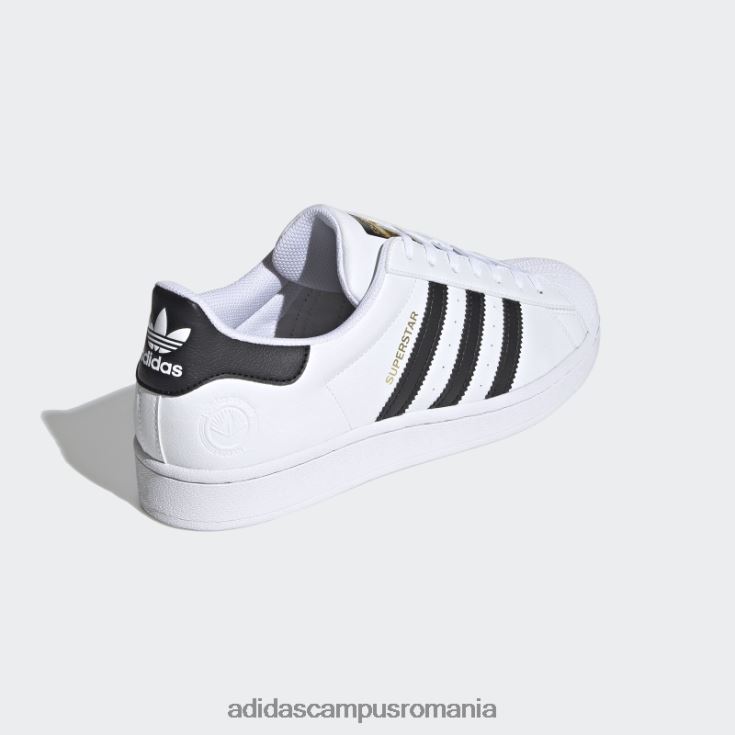 adidas campus romania pantofi vegani superstar negri bărbați alb/negru/verde J266N21344