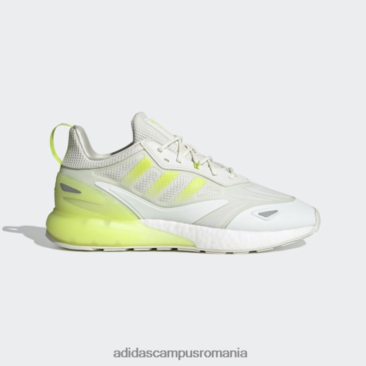 adidas campus romania pantofi zx 2k boost 2.0 nuanță albă bărbați nuanță albă/slime J266N2541