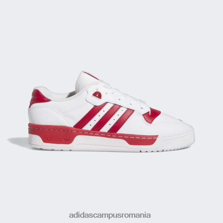 adidas campus romania rivalitate pantofi jos roșii bărbați alb roșu J266N24197