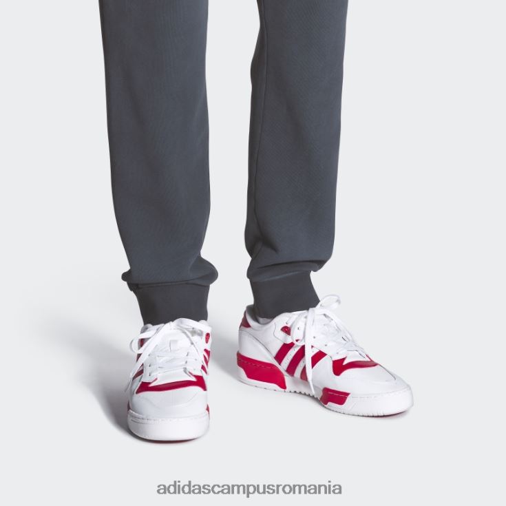 adidas campus romania rivalitate pantofi jos roșii bărbați alb roșu J266N24197