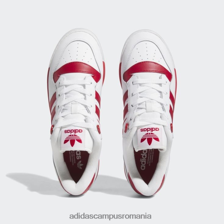 adidas campus romania rivalitate pantofi jos roșii bărbați alb roșu J266N24197