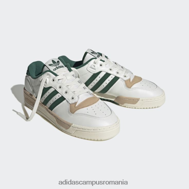 adidas campus romania rivalitate pantofi jos verde închis bărbați alb/verde închis/bej J266N24037
