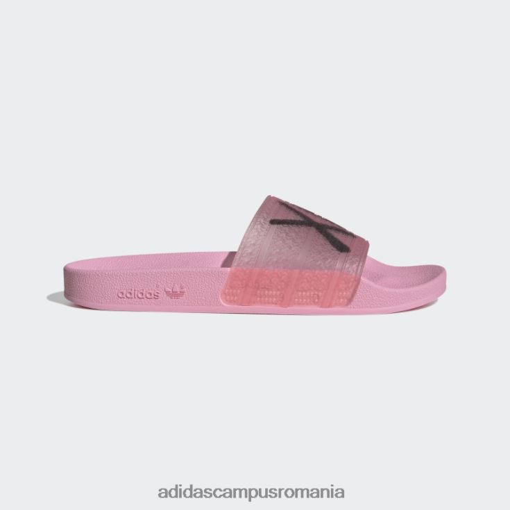 adidas campus romania roz strălucire adilette x andré saraiva diapozitive adidas bărbați strălucire roz/negru J266N24239