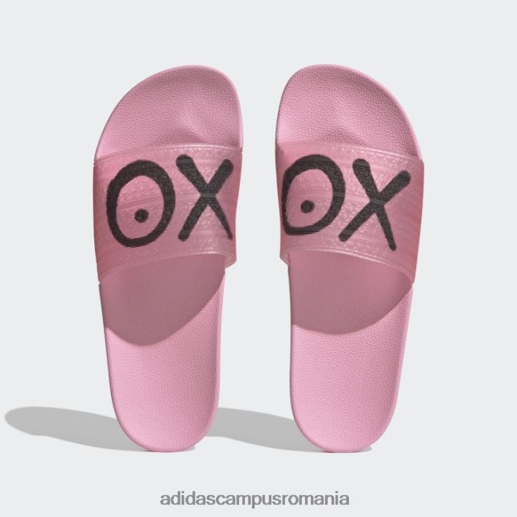 adidas campus romania roz strălucire adilette x andré saraiva diapozitive adidas bărbați strălucire roz/negru J266N24239