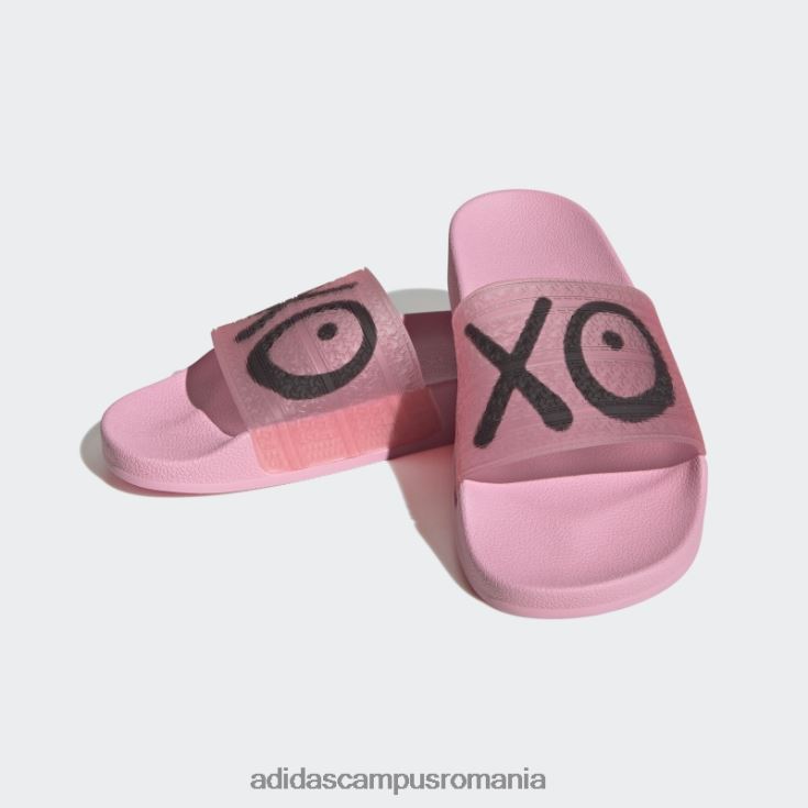 adidas campus romania roz strălucire adilette x andré saraiva diapozitive adidas bărbați strălucire roz/negru J266N24239