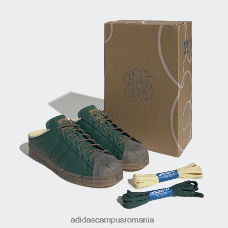 adidas campus romania superstarul verde plantează și crește catâri bărbați verde galben J266N24492
