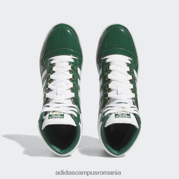 adidas campus romania top ten rb pantofi verzi bărbați verde/alb/auriu metalic J266N24681
