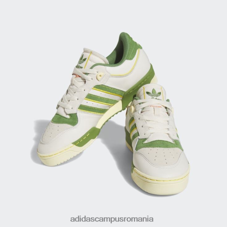 adidas campus romania white rivalry low 86 pantofi adidas bărbați alb/verde/galben J266N2195