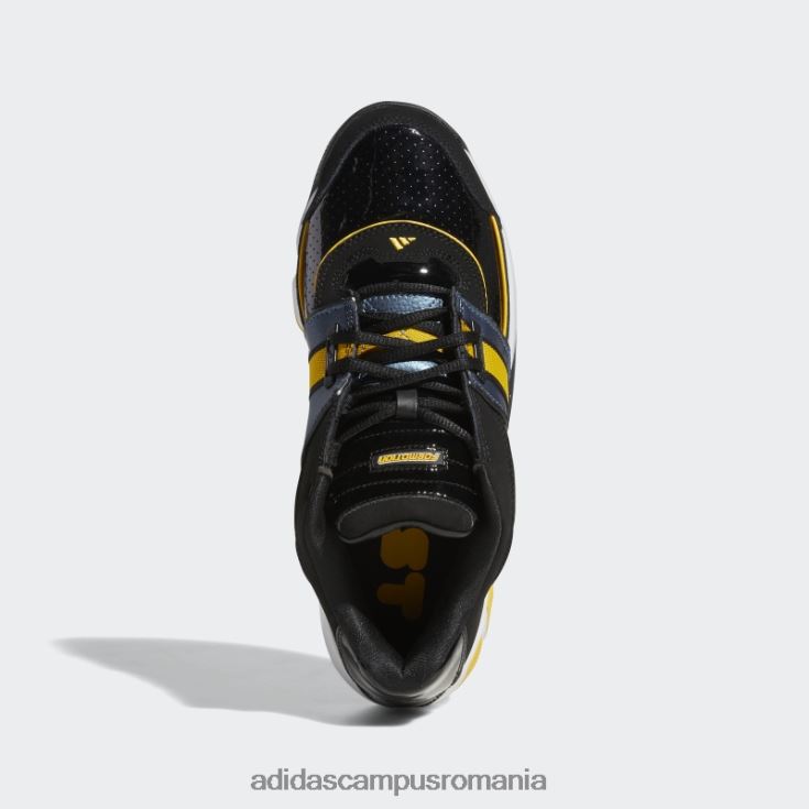 adidas campus romania agent gil restomod pantofi de baschet negri bărbați negru/auriu/otel J266N219447