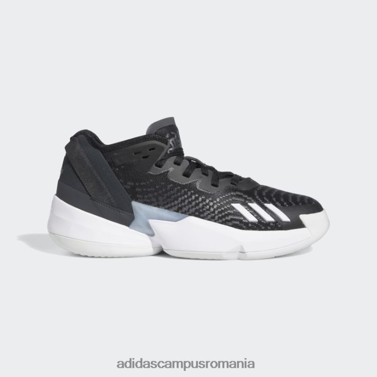 adidas campus romania carbon d.o.n. numărul 4 pantofi de baschet stilați bărbați negru/alb/carbon J266N219681
