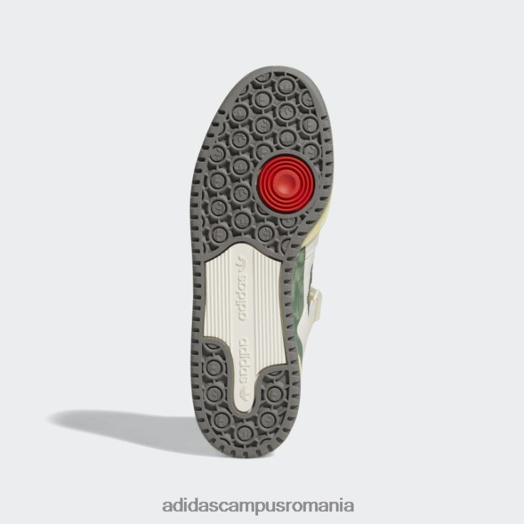adidas campus romania forum 84 low aec pantofi albi bărbați oxid alb/verde J266N219412