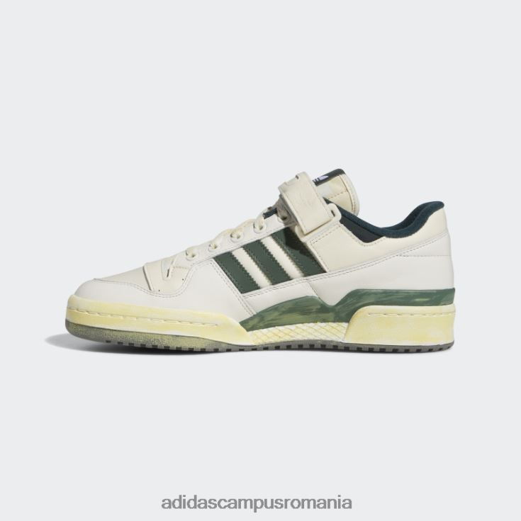 adidas campus romania forum 84 low aec pantofi albi bărbați oxid alb/verde J266N219412