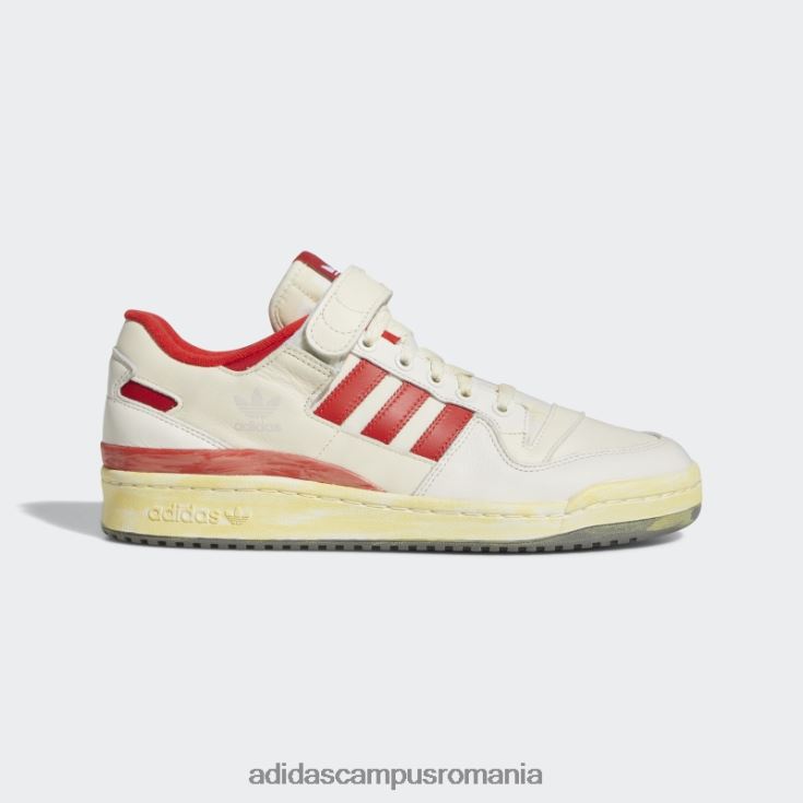 adidas campus romania forum 84 low aec pantofi roșii bărbați alb roșu J266N219577