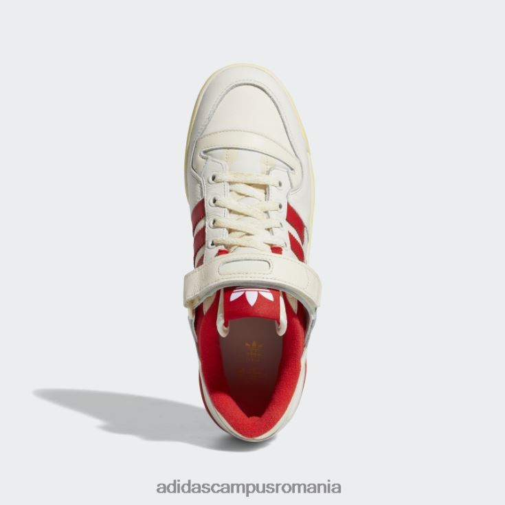 adidas campus romania forum 84 low aec pantofi roșii bărbați alb roșu J266N219577