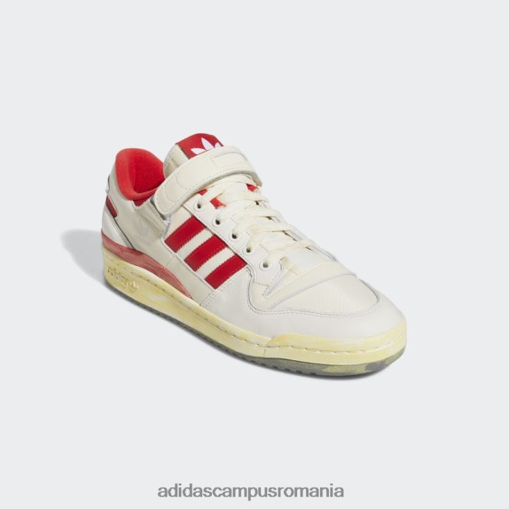 adidas campus romania forum 84 low aec pantofi roșii bărbați alb roșu J266N219577