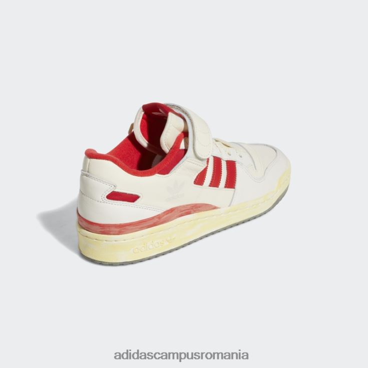 adidas campus romania forum 84 low aec pantofi roșii bărbați alb roșu J266N219577